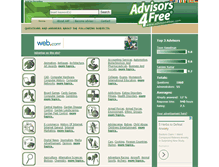 Tablet Screenshot of advisors4free.com